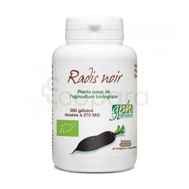 GPH RADIS NOIR BIO 270MG BOITE DE 200 GELULES