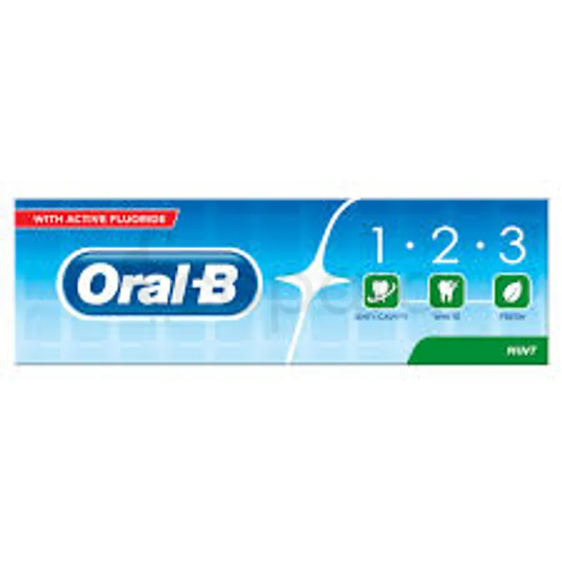 ORAL-B 1.2.3 DENTIFRICE FRESH MINT FLUORIDE 75ML