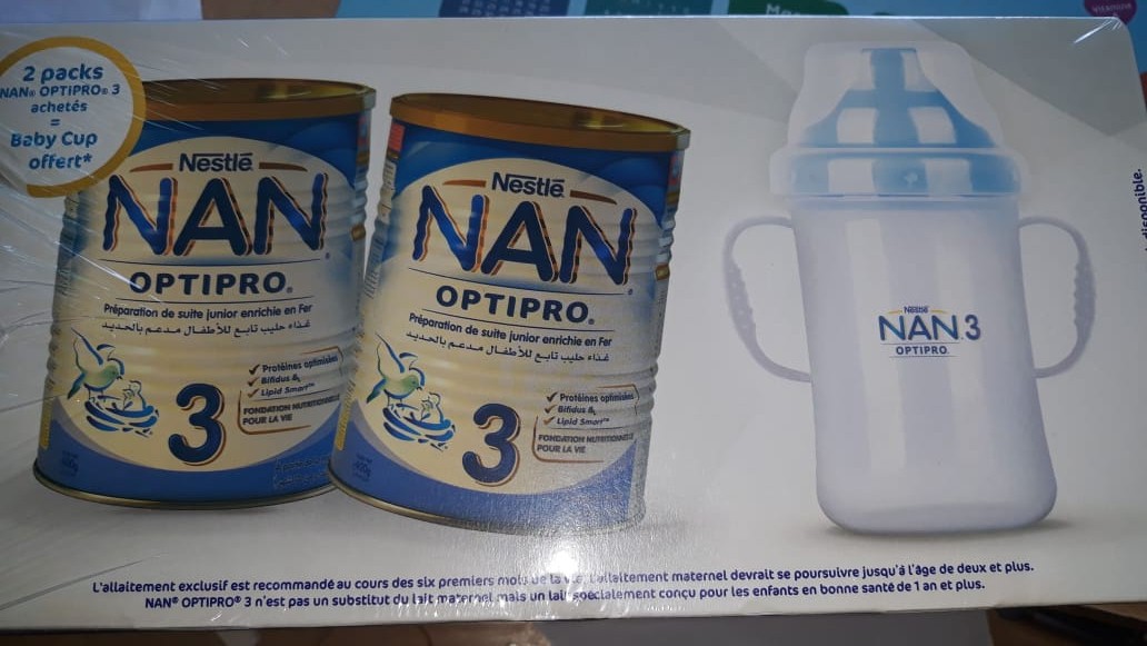 NAN PACK OPTIPRO 3EME AGE DUO + BABY CUP OFFERT