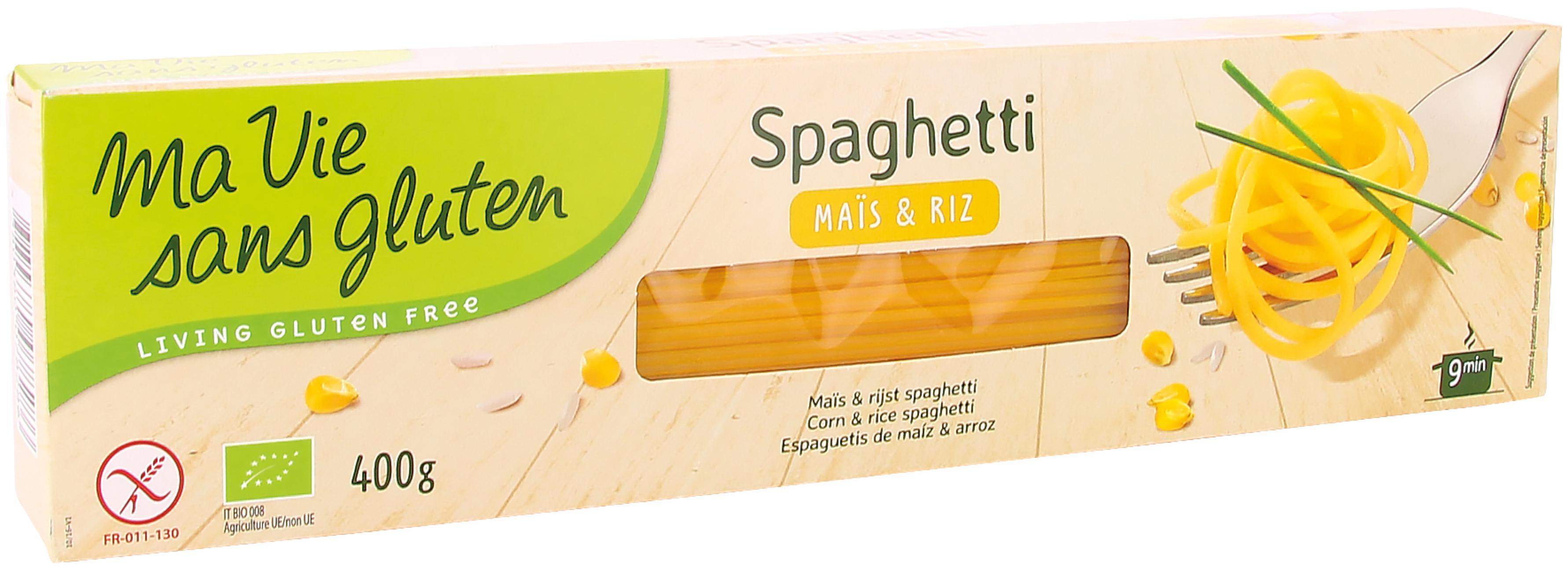 MA VIE SANS GLUTEN SPAGHETTI RIZ MAIS 400G
