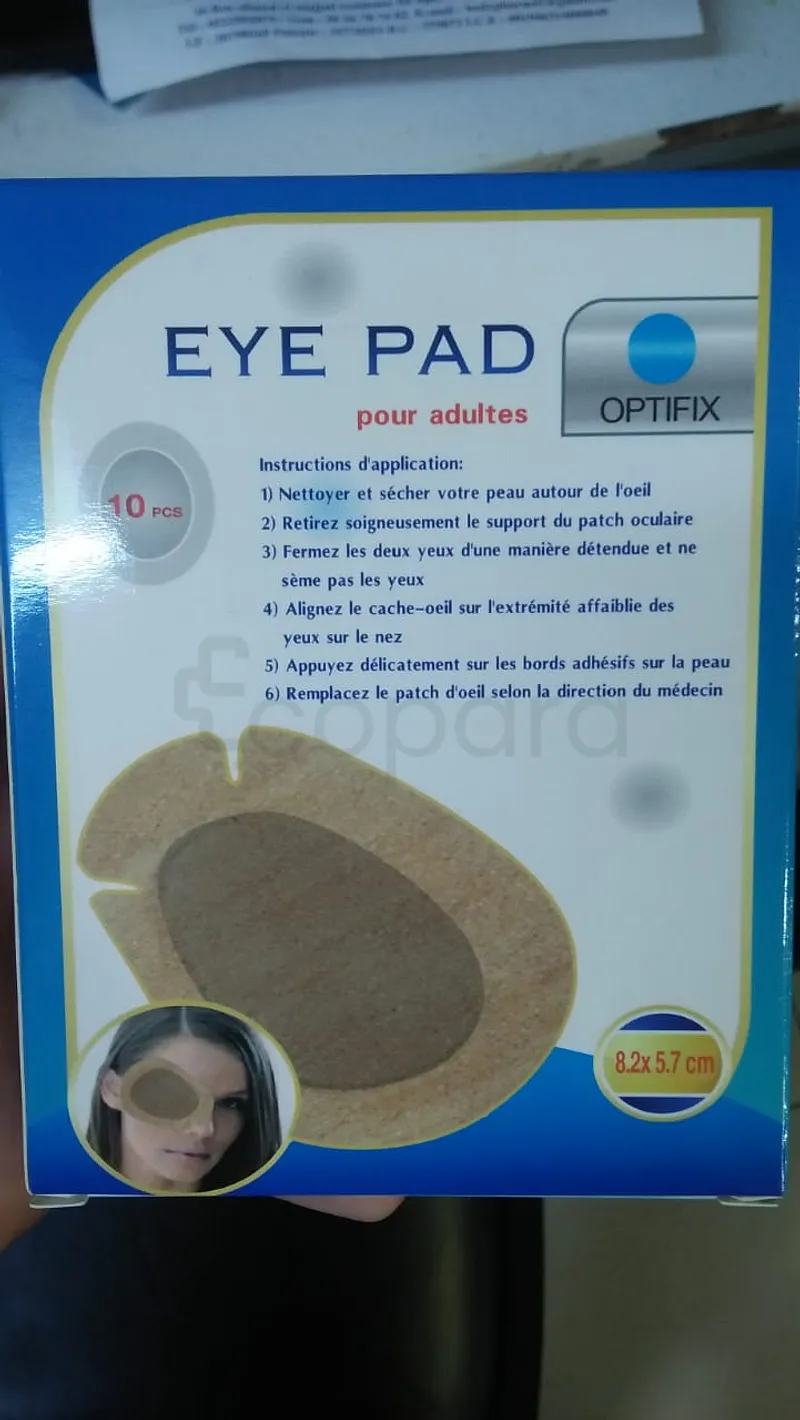 OPTIFIX EYE PAD POUR LES ADULTES CHN B10 COMPRESSES OCULAIRES SIMPLES