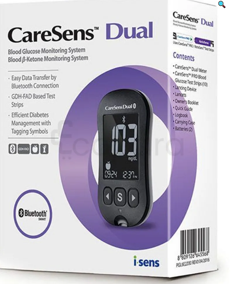 CARESENS DUAL LECTEUR DE GLYCEMIE BLUETOOTH
