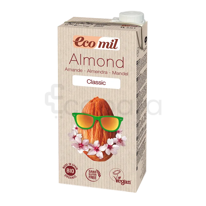 ECOMIL LAIT D'AMANDE CLASSIC SUCRE DE CANNE 1L