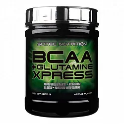 SCITEC NUTRITION BCAA + GLUTAMINE XPRESS APPLE FLAVOR 300G