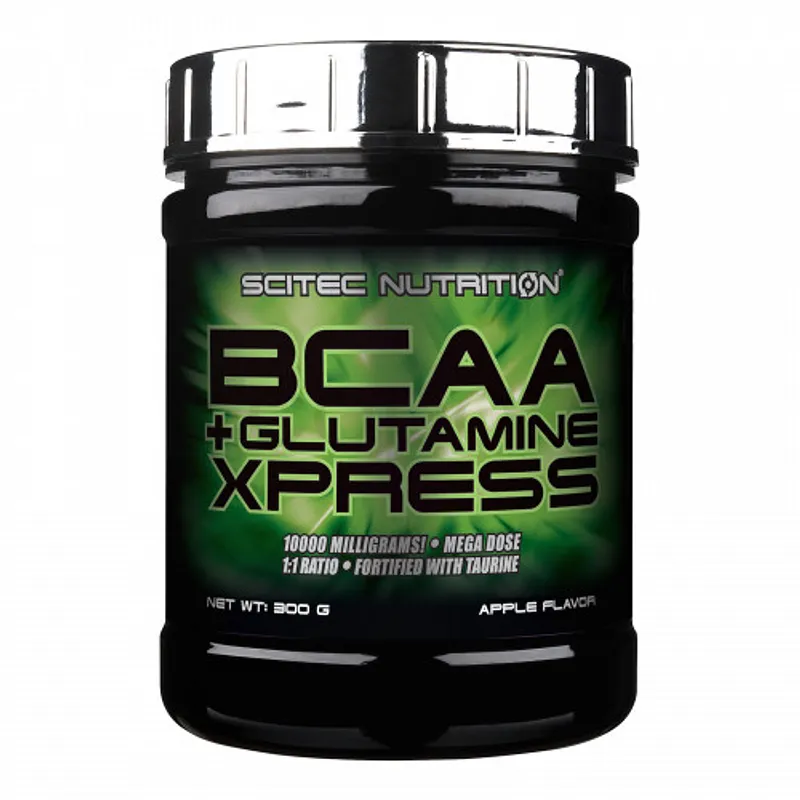 SCITEC NUTRITION BCAA + GLUTAMINE XPRESS APPLE FLAVOR 300G