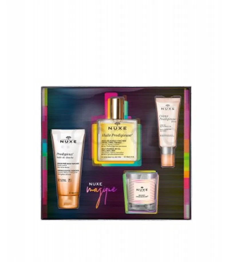 NUXE COFFRET NOEL 2019 HUILE PRODIGIEUSE 100ML + CRÈME PRODIGIEUSE BOOT GEL CRÈME 40ML + HUILE DE DOUCHE 100ML