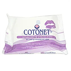 COTONET LINGETTES DEMAQUILLANTES MAKE UP REMOVING HUMIDE BOITE DE 20
