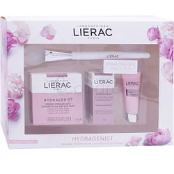 LIERAC COFFRET HYDRAGENIST CREME HYDRATANTE 50ML + MASQUE CONFORT 10ML + PINCEAU