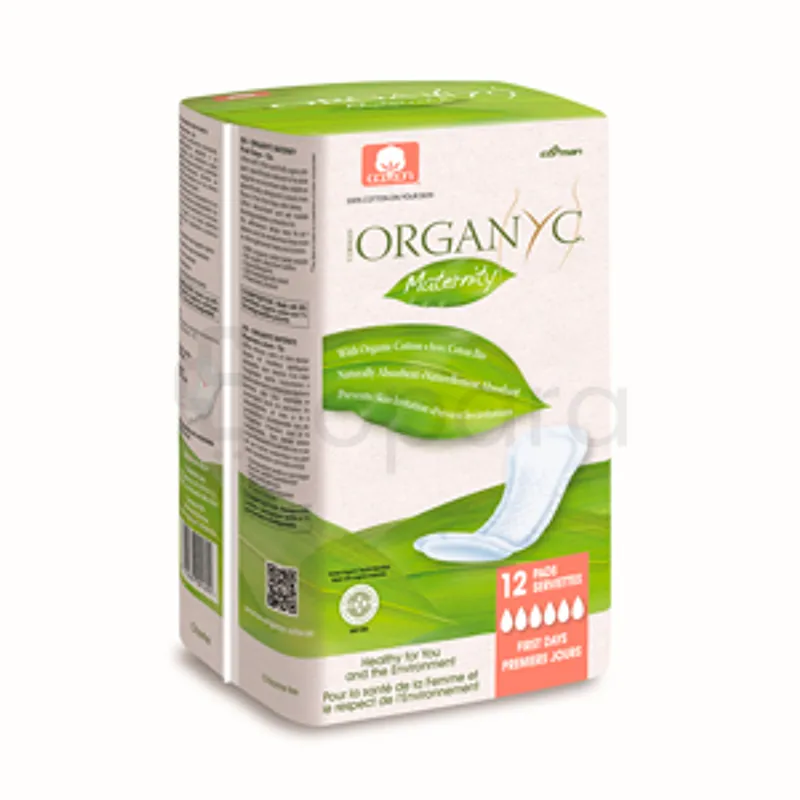 ORGANYC MATERNITY SERVIETTES BOITE DE 12