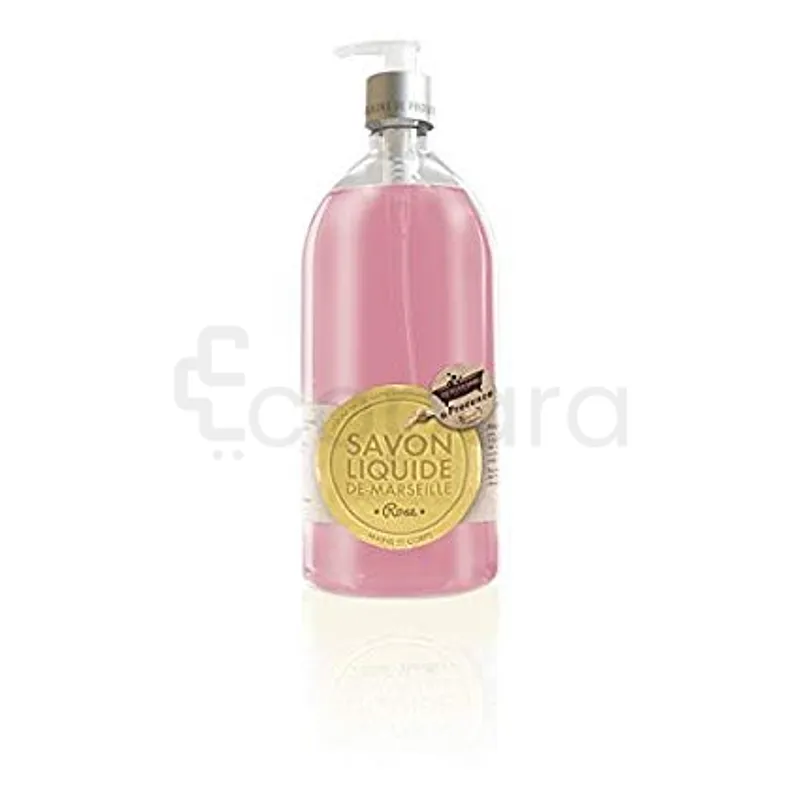 LES PETITS BAINS DE PROVENCE SAVON LIQUIDE DE MARSEILLE ROSE 1L