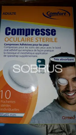 COMFORT COMPRESSE OCULAIRE STERILE ADULTE BOITE DE 10