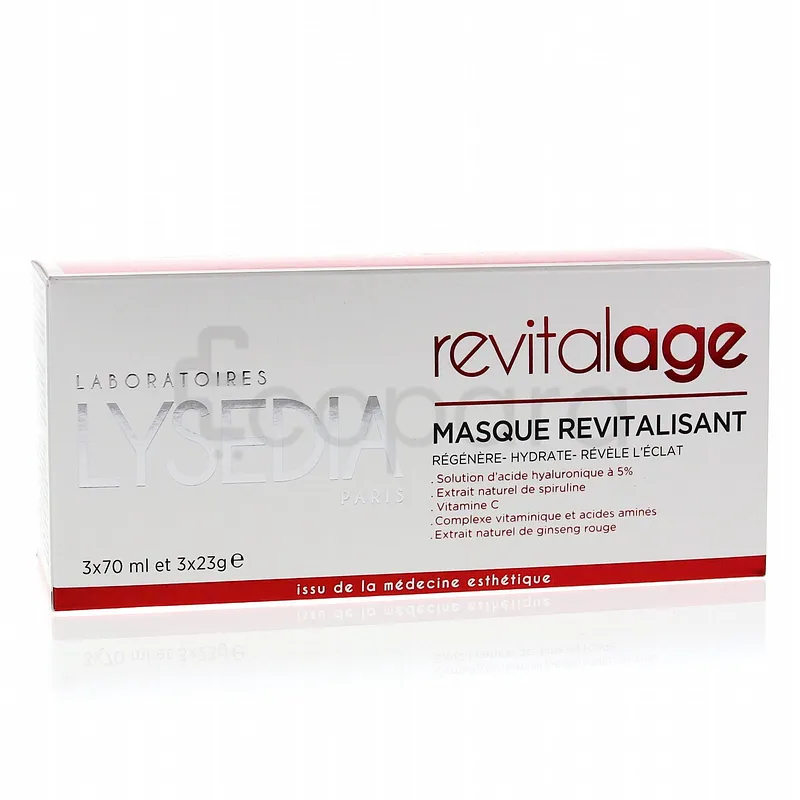 LYSEDIA MASQUE REVITALAGE 70ML BOITE DE 3
