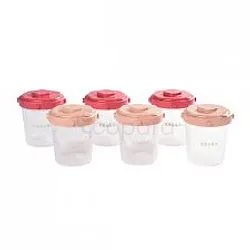 BEABA CLIP PORTIONS ROSE BOITE DE 6 REFERENCE 912597