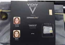 VICHY DERMABLEND FOND DE TEINT FLUIDE CORRECTEUR 16H NUMERO 15 NUDE 30ML + TROUSSE OFFERTE