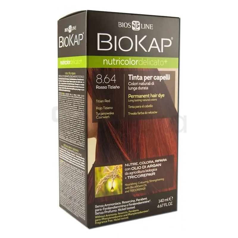 BIOKAP NUTRICOLOR DELICATO NUMERO 8.64 140ML