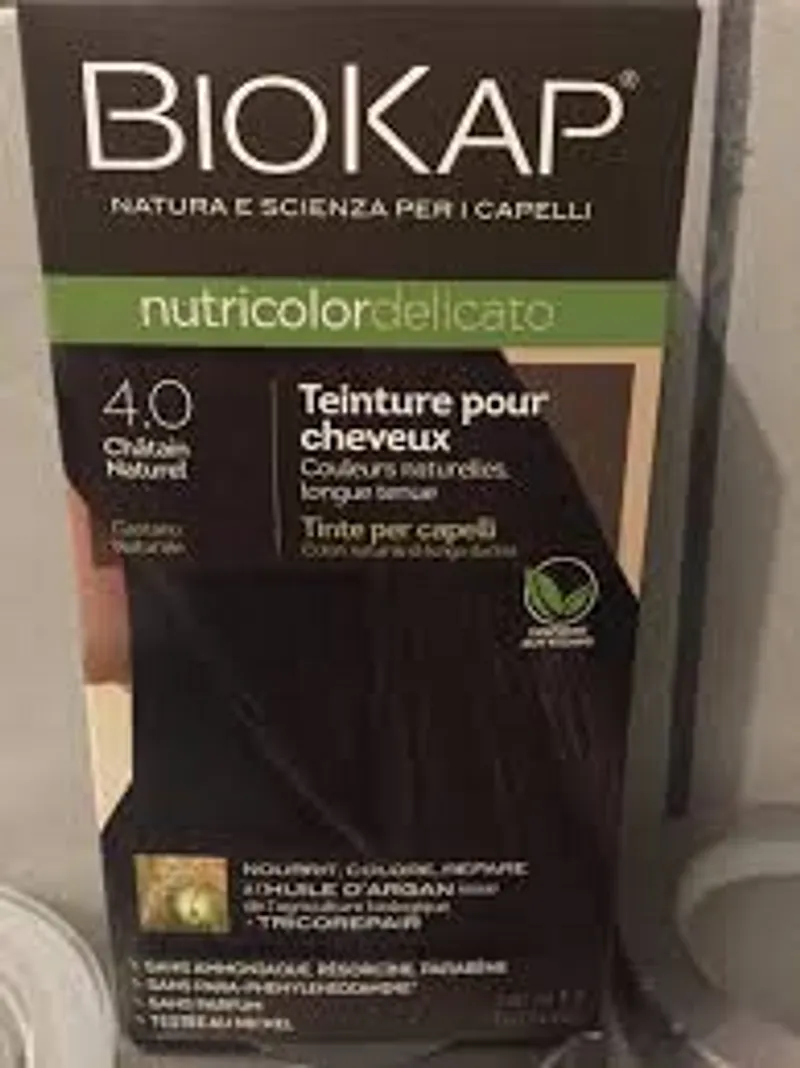 BIOKAP NUTRICOLOR DELICATO NUMERO 4.0 CHATAIN NATUREL 140ML