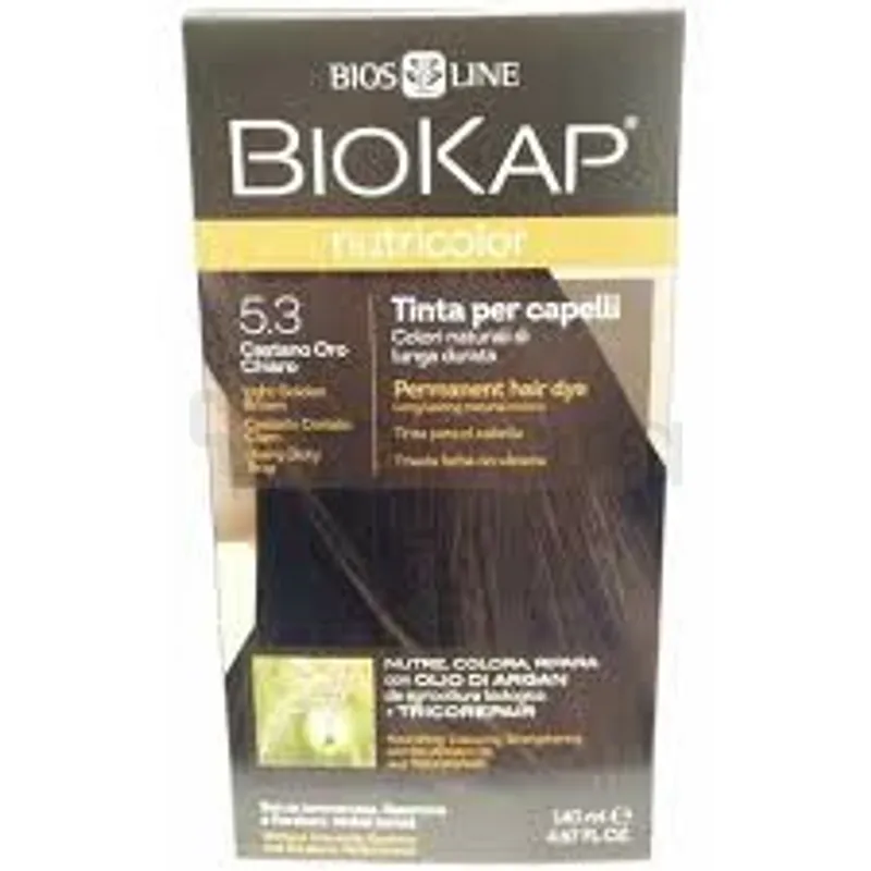 BIOKAP NUTRICOLOR NUMERO 5.3 CHATAIN OR CLAIR