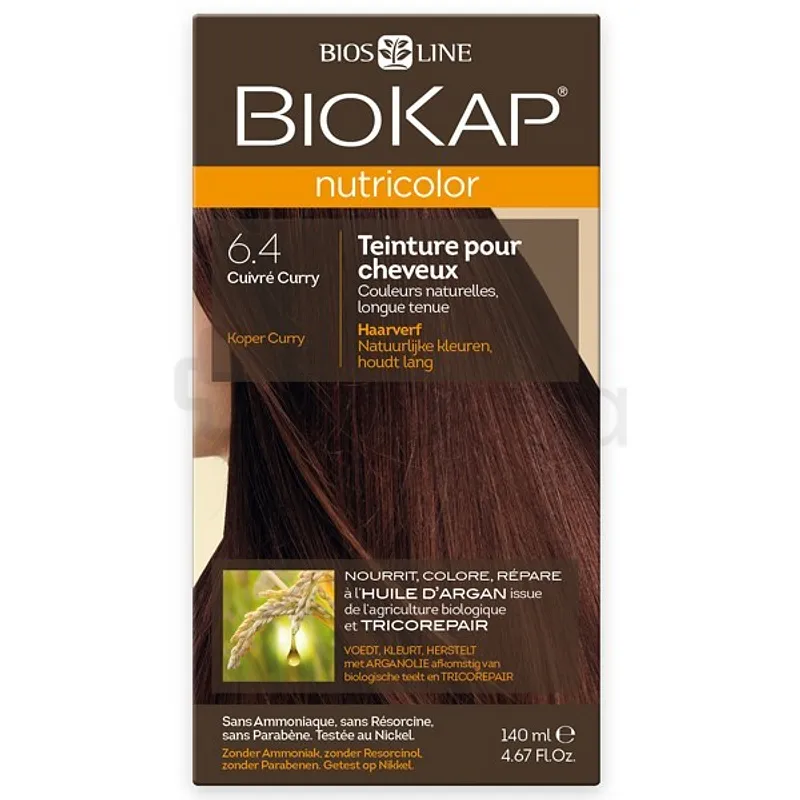 BIOKAP NUTRICOLOR CUIVRE CURRY NUMERO 6.4
