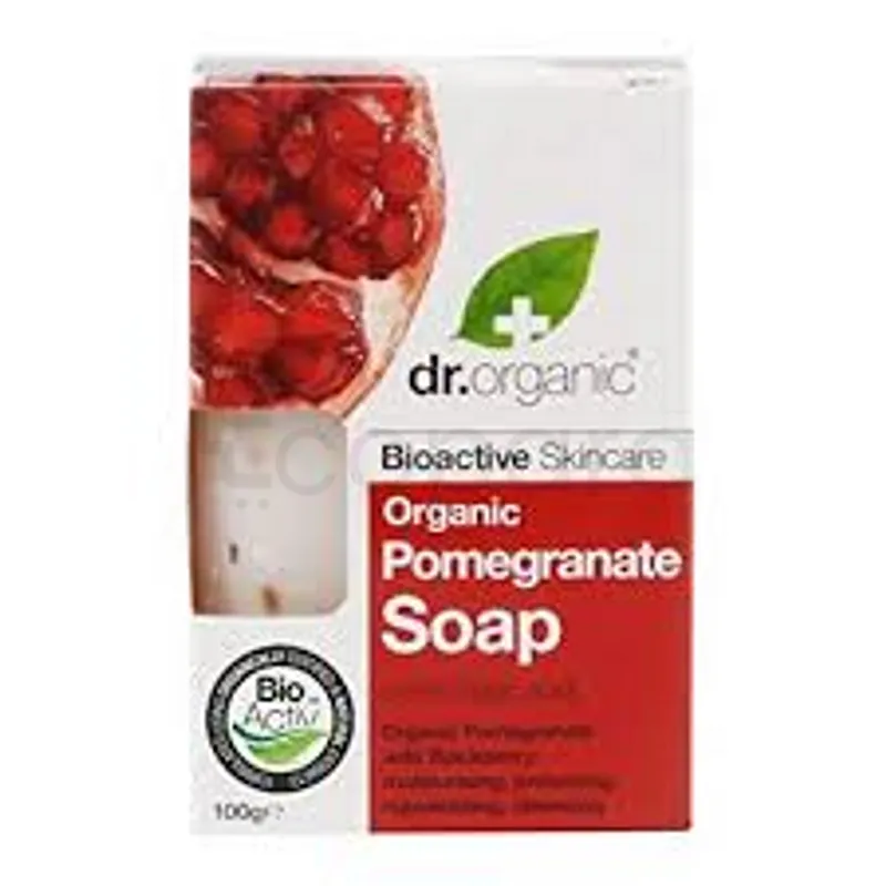 DR ORGANIC POMEGRANATE SOAP GRENADE SAVON BLOC 100G