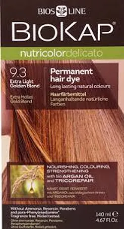 BIOKAP NUTRICOLOR DELICATO NUMERO 9.3 BLOND TRES CLAIR DORE