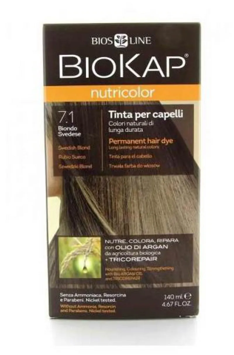 BIOKAP NUTRICOLOR NUMERO 7.1 BLOND SUEDOIS