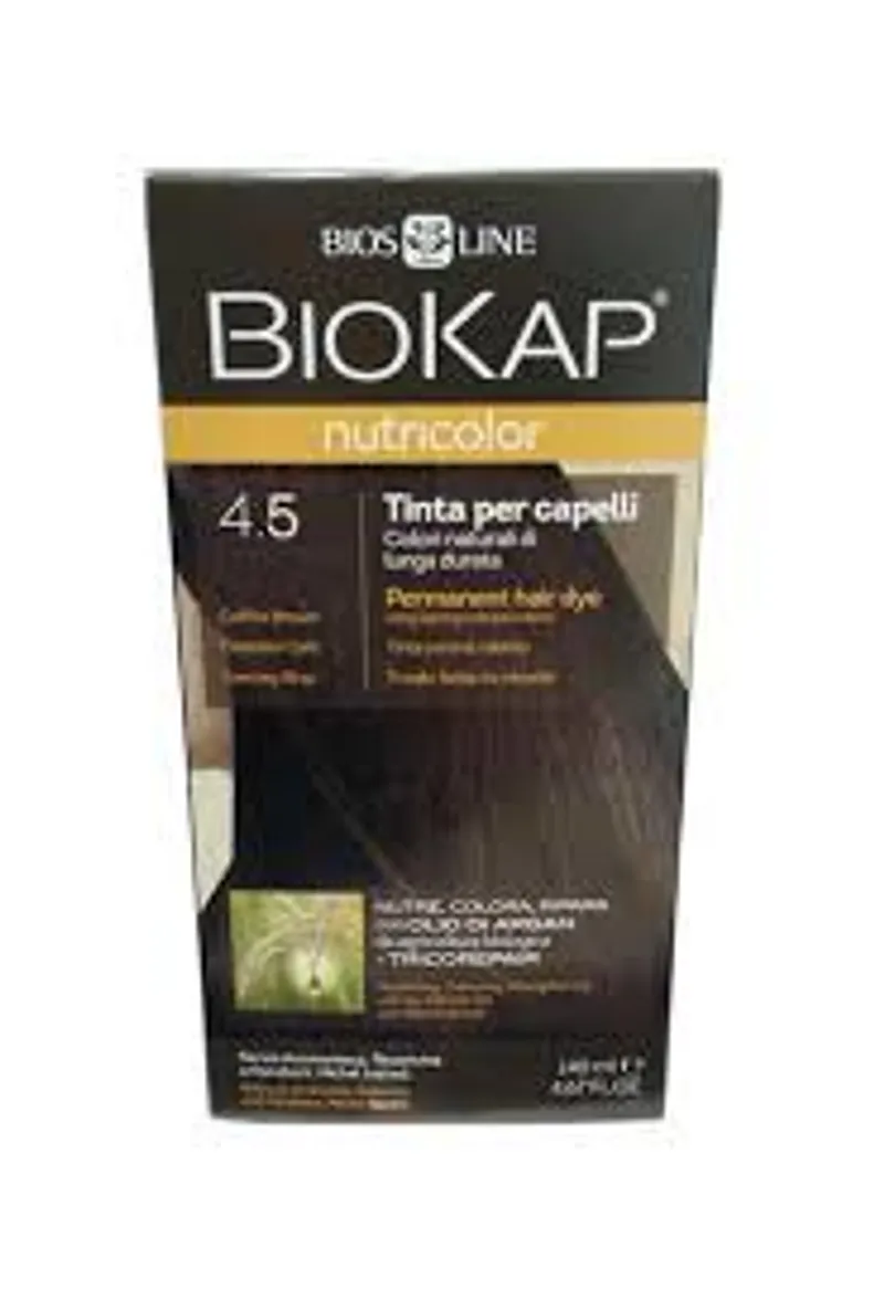 BIOKAP NUTRICOLOR NUMERO 4.5 CHATAIN ACAJOU