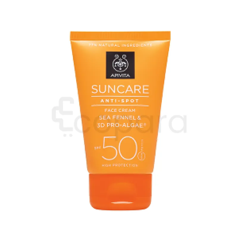 APIVITA SUNCARE CREME VISAGE ANTI-TACHE SPF50 50ML