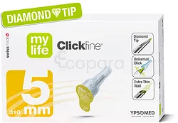 MYLIFE CLICKFINE AIGUILLES 5MM 31G BOITE DE 100