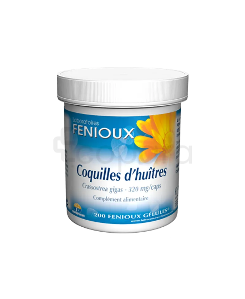 FENIOUX COQUILLES D'HUITRES BOITE DE 200 GELULES