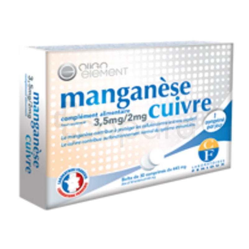 FENIOUX MANGANESE CUIVRE BOITE DE 30 CAPSULES