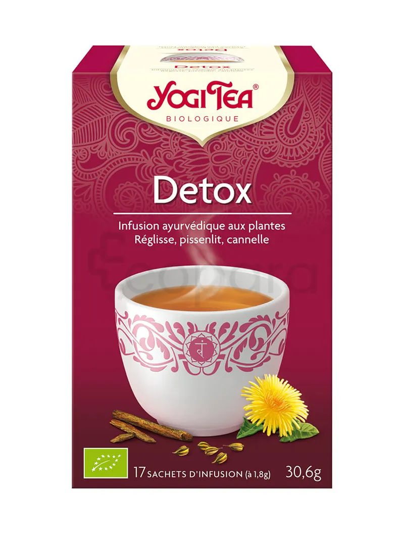 YOGI TEA DETOX INFUSION BOITE DE 17 SACHETS