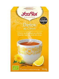 YOGI TEA DETOX AU CITRON INFUSION BOITE DE 17 SACHETS