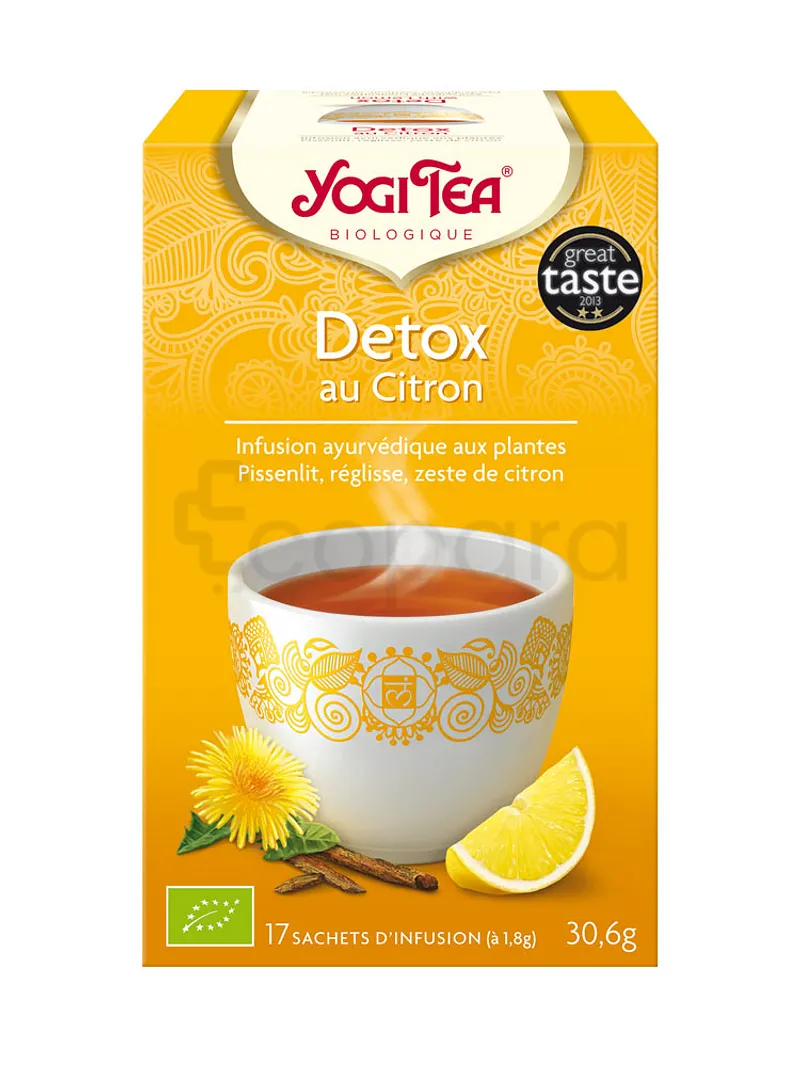 YOGI TEA DETOX AU CITRON INFUSION BOITE DE 17 SACHETS