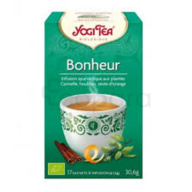 YOGI TEA BONHEUR INFUSION BOITE DE 17 SACHETS