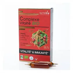 NUTRIVIE COMPLEXE VITALITE BIO BOITE DE 20 AMPOULES
