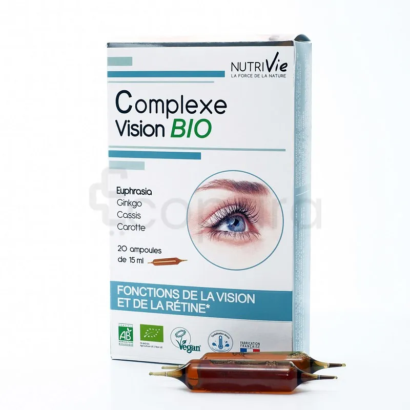 NUTRIVIE COMPLEXE VISION BIO 15ML BOITE DE 20 AMPOULES