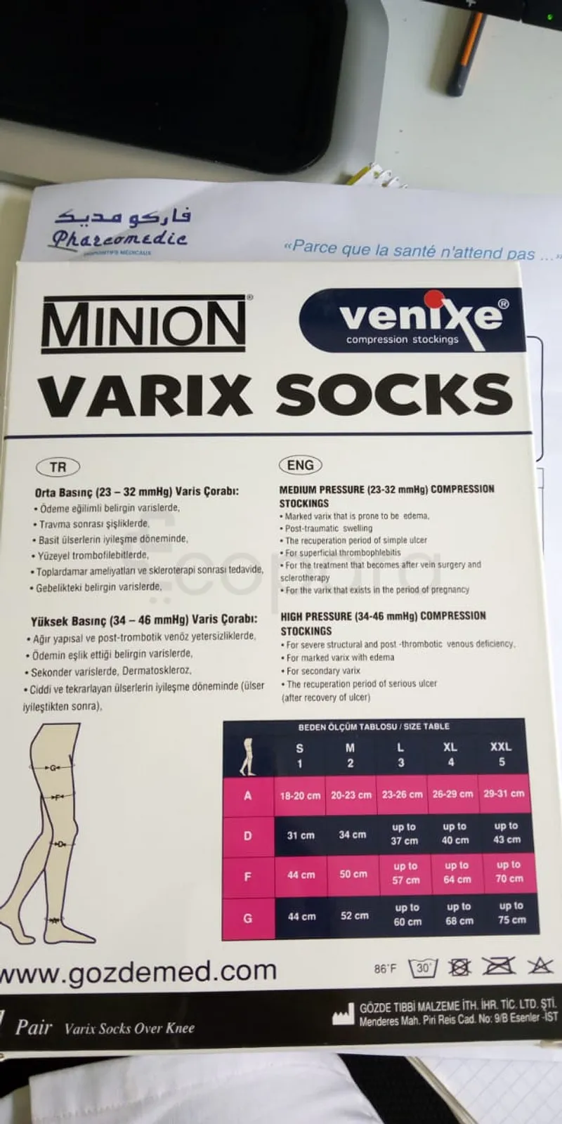 MINION VENIXE VARIX SOCKS VARIS CORSABI TAILLE CLASS 1 TAILLE S