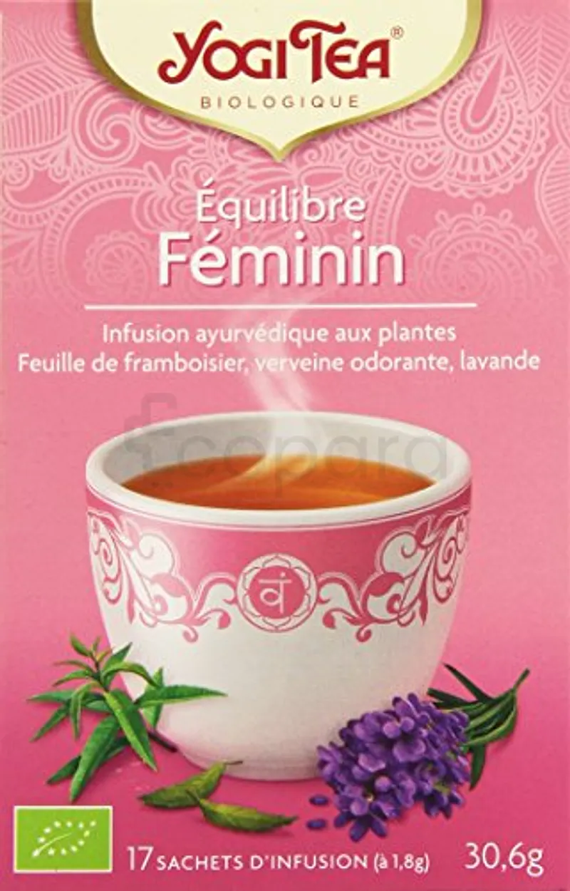 YOGI TEA ÉQUILIBRE FÉMININ INFUSION BOITE DE 17 SACHETS