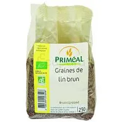 PRIMEAL GRAINES DE LIN BRUN 250G
