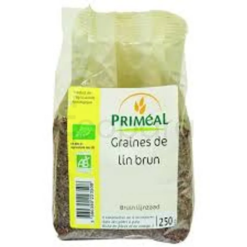 PRIMEAL GRAINES DE LIN BRUN 250G