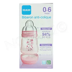 MAM BIBERON ANTI-COLIQUE 160ML GIRL REFERENCE SH20025