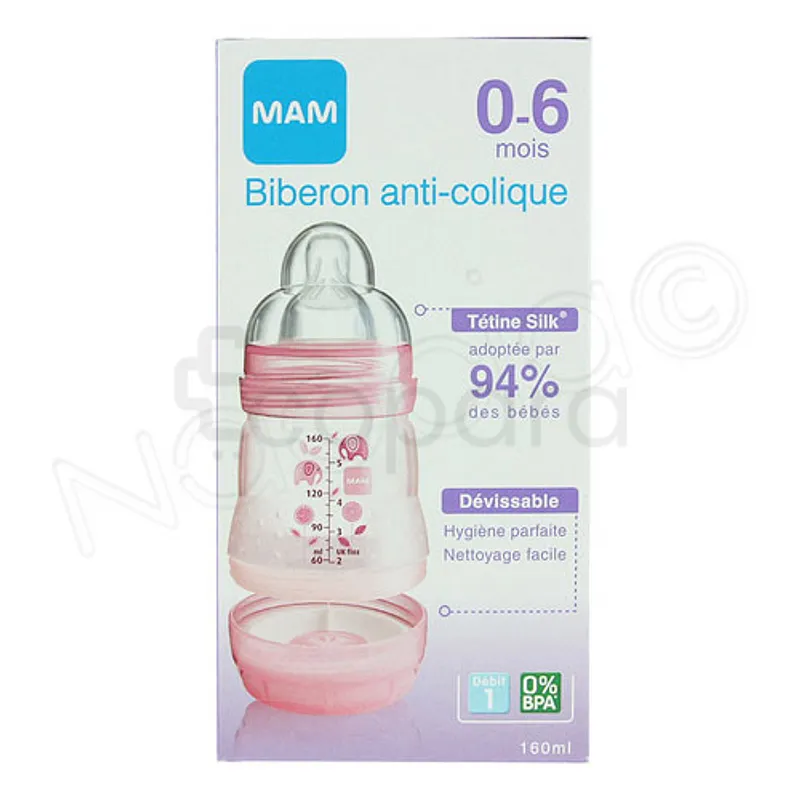 MAM BIBERON ANTI-COLIQUE 160ML GIRL REFERENCE SH20025