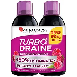 FORTE PHARMA TURBO DRAINE FRAMBOISE +50% 500ML*2