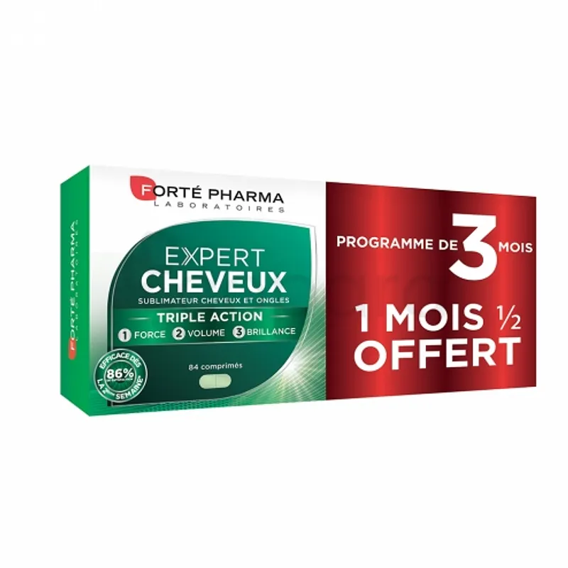 FORTE PHARMA EXPERT CHEVEUX PACK 3MOIS BOITE DE 84 COMPRIMES