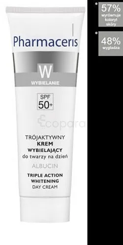 PHARMACERIS W TRIPLE ACTION SPF50 CREME DE JOUR ALBUCIN 30ML