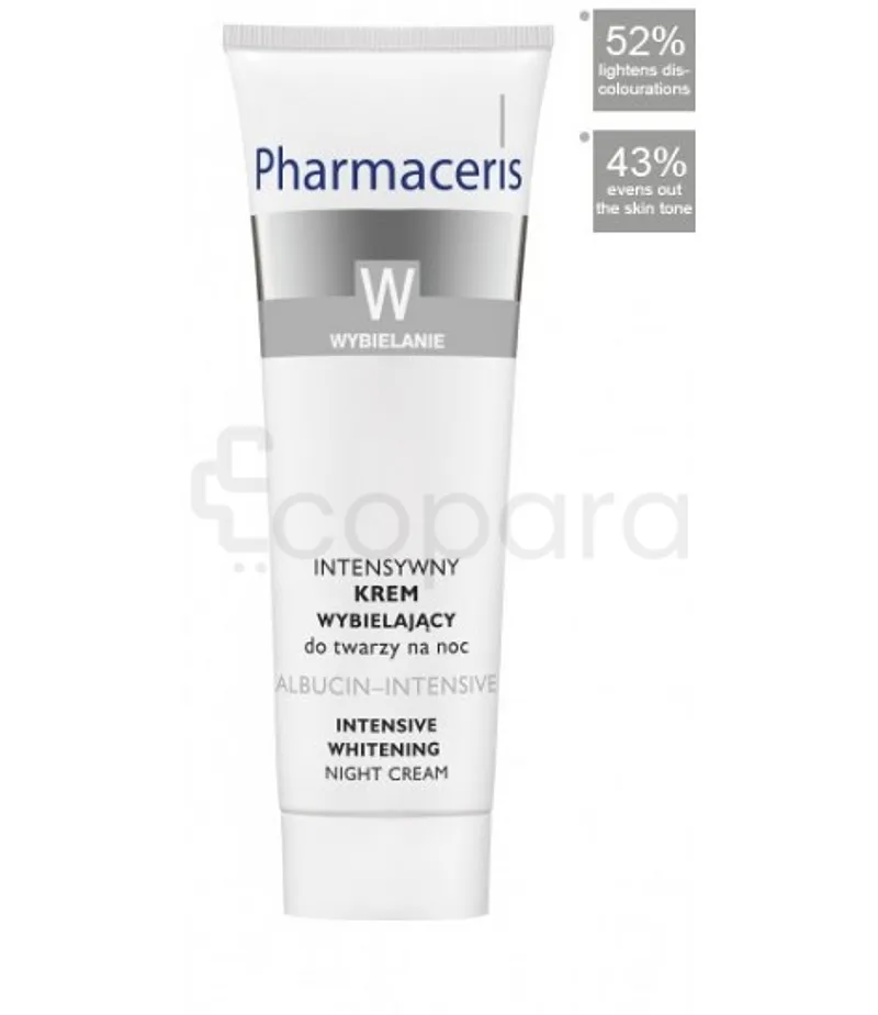 PHARMACERIS W BLANCHIMENT INTENSIF CREME DE NUIT ALBUCIN-INTENSIVE 30ML