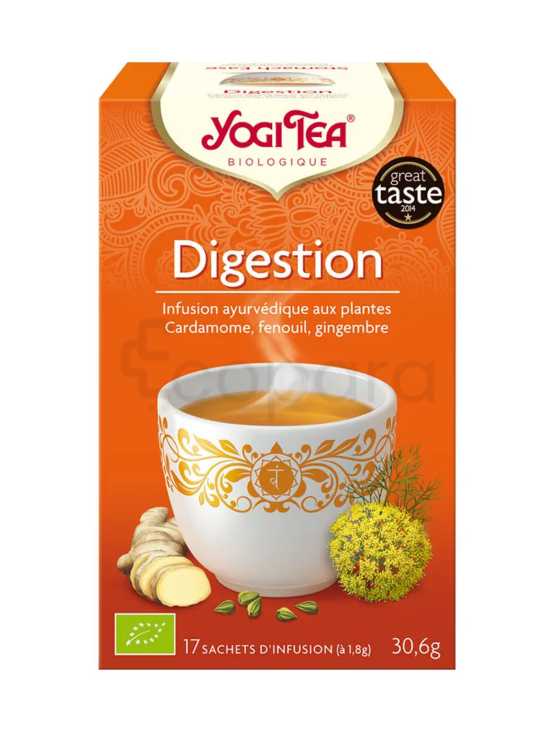 YOGI TEA DIGESTION INFUSION BOITE DE 17 SACHETS