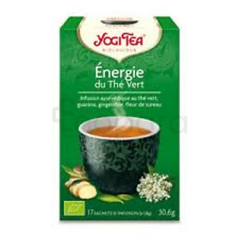 YOGI TEA ENERGIE DU THE VERT INFUSION BOITE DE 17 SACHETS