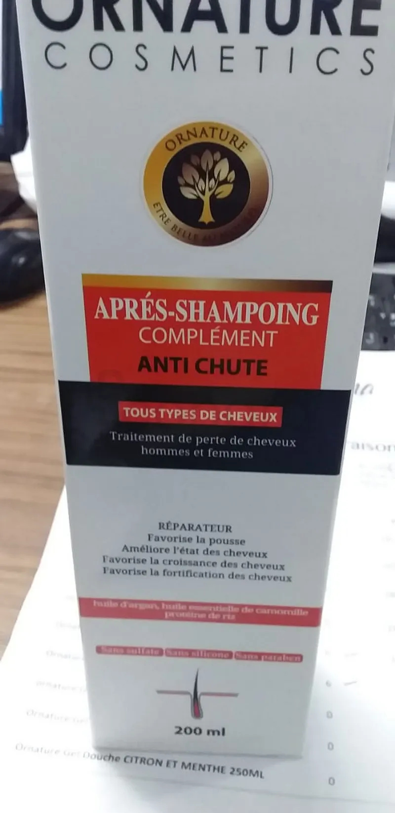 ORNATURE APRES-SHAMPOOING COMPLEMENT ANTI-CHUTE 200ML