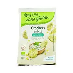 MA VIE SANS GLUTEN CRACKERS DE RIZ AU ROMARIN 40G